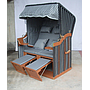 Outdoor Folding Leisure Beach Chair with Sunshade, L120*W72*H160 cm