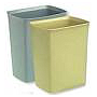Flame Retardant Square Pattern Garbage Can Apricot Reinforced