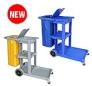Multi Purpose Cleaning Trolley (Gray Blue With Cover)