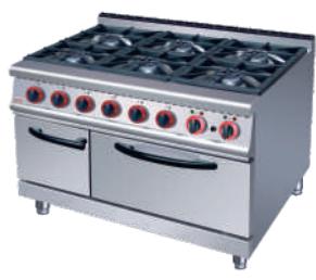6-Burner Gas range with oven