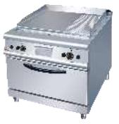 1/3 Gas griddle with oven