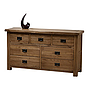 Yongyi Antique solid oak oak RUS08 wide seven pumping cabinet