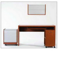 Wall cabinet, desk, cart (set)
