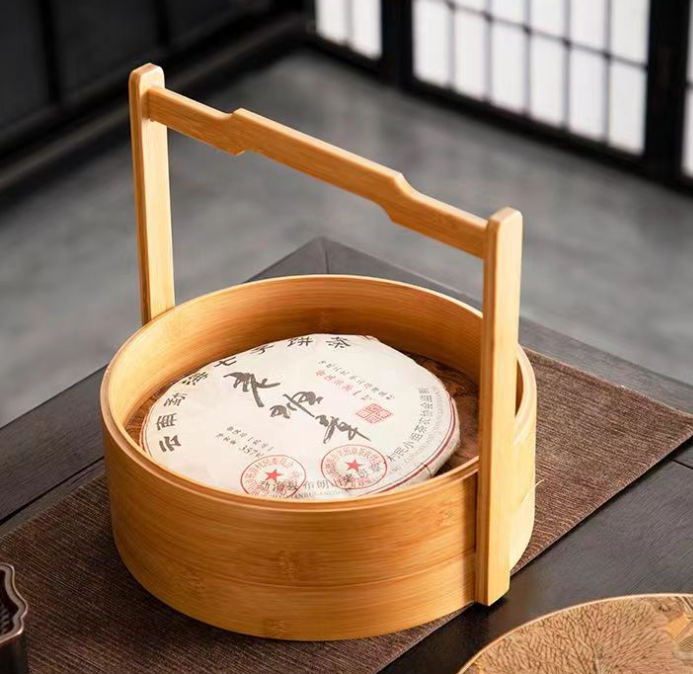 Double Carry Case, Wooden, 25*25*27Cm