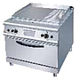 1/3 Gas griddle with oven 700×700×（850+70)mm
