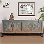 Juyuanzhai solid wood furniture side cabinet four door cabinet