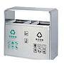 Outdoor Trash Can, SS201, L1000 * W400 * H980mm