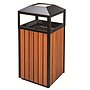 Outdoor Trash Can, Wooden, L400 * W400 * H950mm