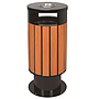 Outdoor Trash Can, Wooden, Φ400 * H935mm