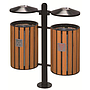 Outdoor Trash Can, Wooden, L900 * W360 * H1035mm