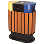 Outdoor Trash Can, Wooden, L685 * W400 * H900mm