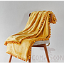 Blanket,Yellow,Flannel,Polyester 92% + Spandex 8%,230*230CM