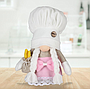 Chef Rudolph Doll-Pink,PP Cotton + Gravel,H26 cm