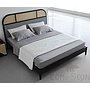 Rattan solid wood bed frame-180*200cm