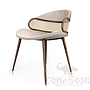 Rattan solid wood dining chair-59*65*75cm