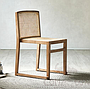 Rattan solid wood dining chair-48*42*79cm