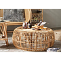 Bamboo rattan coffee table-φ85*38cm