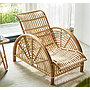 Real rattan woven lounge chair-120*69*83cm