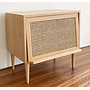 Bamboo rattan solid wood storage cabinet-58*38*57cm
