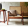 Real rattan solid wood lounge chair-66*59*76cm