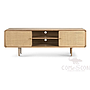 Rattan woven solid wood TV cabinet-220*40*60cm
