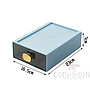 Storage Box Green-W16.5*L23*H 7CM,PP