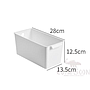 Storage Tray White-L28*W13.5*H12.5 CM,PP