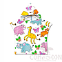 Kid's Cape Beach Towel,Microfiber，60*80cm