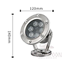 RGB Underwater Light-6WW120*H140 mm