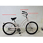Beach bike-24 inches-With brake and front basket-Aluminium alloy