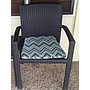 Dining Chair,aluminum frame dusted, rattan, cross weaving，58*60*88cm