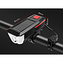 Bicycle Light, With horn and power display, Solar charging+USB charging