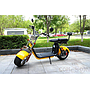 Harley Electric Vehicle， 20A 60V，Lithium Battery， 55km, 1500W， With Trunk， Yellow