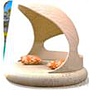 Outdoor Rattan Shade Round Bed, D2*H2 m