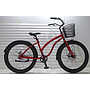 Customized Red Aluminum Alloy Beach Bike 24"W/ Shimano Coaster Brake