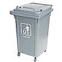 Garbage Cans - 60L Four Wheel Mobile Trash Can Reinforced