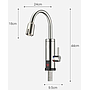 Quick heating induction faucet - Stainless steel + plastic