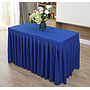 Rectangle Table Skirting(120*45+75cm)-Royalblue